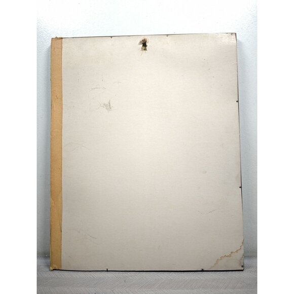 Vintage Completed Framed Crewel Embroidery Ring Neck Pheasant Scene On Linen - Picture 7 of 9